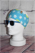 Stirnband "Stars" weiss türkis lime