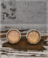 "Dots" weiss beige