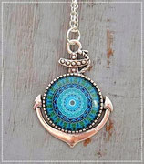 Kette & Ohrstecker "Mandala 15 Anker" (Set)