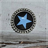 Brosche "Stern blau"
