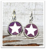"Stern" weiss / purple