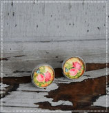"Rosen mit Schmetterling" Vintage