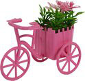 Fahrrad mit Blume Kunststoff