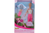 Modepuppe mit Baby 29cm