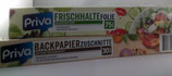 Backpapier und Frischhaltefolie