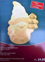LED-Santa 20cm Batteriebetrieben