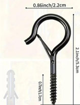 3er Set Harken mit Verschluss