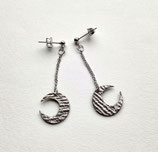 檀紙(三日月)ピアス