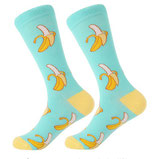 Socken mit Banane, blau