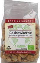 Bio Cashewkerne Bode geröstet und gesalzen mit Chili 150g
