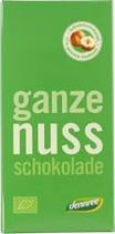 Ganze Nuss-Schokolade 100g Dennree