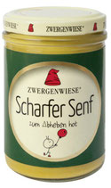 Bio Scharfer Senf 160ml Zwergenwiese
