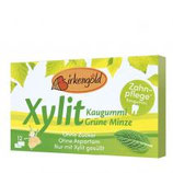 Xylit Kaugummis Grüne Minze 12 Dragees 17g Birkengold