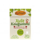 Natur Kaugummi Grüne Minze mit Xylit 20 Dragees Birkengold