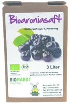 Bio Aroniasaft Bag in Box 3 Liter