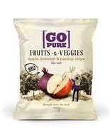 Go Pure Obst- und Gemüsechips Apfel, Rote Bete, Pastinake mit Meersalz 90g