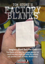 Factory Blanks von Tom Stone (Trick, engl.)