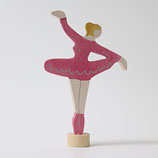 Steckfigur Ballerina Rubinrot