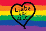 Flagge «Liebe für Alle» bunt