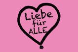 Flagge «Liebe für Alle» rosa