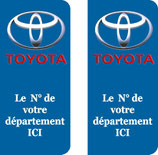 Lot de 2 stickers Toyota n° au choix