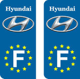 Lot de 2 stickers Hyundai Europe