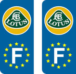 Lot de 2 stickers Lotus Europe