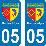 Lot de 2 Blasons Hautes Alpes 05