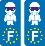 Lot de 2 stickers STIG Europe