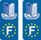 Lot de 2 stickers Triumph Europe