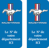 Lot de 2 stickers Ford Mustang N° au choix ,,