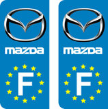 Lot de 2 stickers Mazda Europe