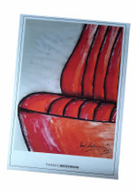 Kunstposter *ROTER SITZ* 50x70cm