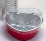 Herzförmige Verpackung mit transparentem Deckel