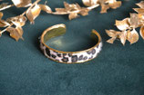 Bracelet jonc léopard