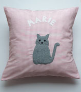 Namenskissen Katze personalisiert ca. 40x40cm