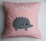 Kinderkissen Igel personalisiert ca.40x40cm