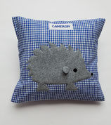 Kuschelkissen Namenskissen Igel personalisiert (ca. 25x28cm)