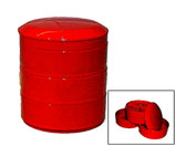 朱塗丸三段小物入　割子セット