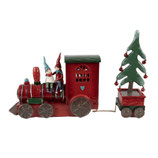 TRAIN DE NOEL avec éclairage LED 30x7x21 cm