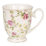 MUG PORCELAINE GUIRLANDE DE FLEURS