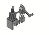 Gieß- und Mischturm