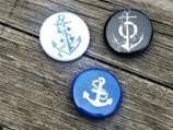 BS-009 maritimes Buttons Set Anker Anchor Sailor Schiff Ahoi Segeln Geschenk