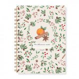 HIRONDELLES & CIE - Carnet de note A5 à spirale "Belle Nuit De Noël"