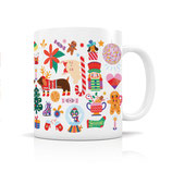 HIRONDELLES & CIE - Mug céramique "Noël Funky"