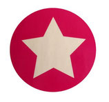 Grundpreis pro Stück = 0,17 € - 10 Sticker Stern 40 mm, pink