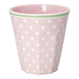 Greengate Melamin Mug spot pale pink