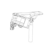 ライドオンサドルバッグ2 ガーミン カメラ付き Varia リアビューレーダー＆テールライト 用【SaddleBag2-RCT2】