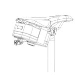 ライドオンサドルバッグ トレック ボントレガーリアライト 用【SaddleBag1-Bontrager】