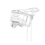 ライドオンサドルバッグ1 コス (爪小さい)テールライト 用【SaddleBag1-XOSS2】